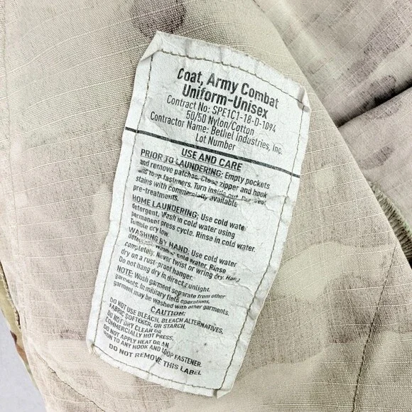 Lot Of 2 Combat Uniform Coat Jacket Top Multicam Camo Medium Regular Full Zip - Picture 8 of 11